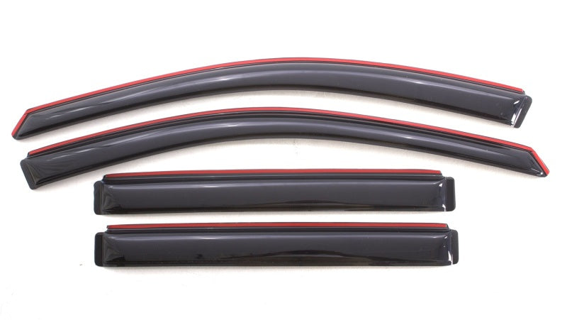 AVS 08-17 Buick Enclave Ventvisor In-Channel Front &amp; Rear Window Deflectors 4pc - Smoke - 194657