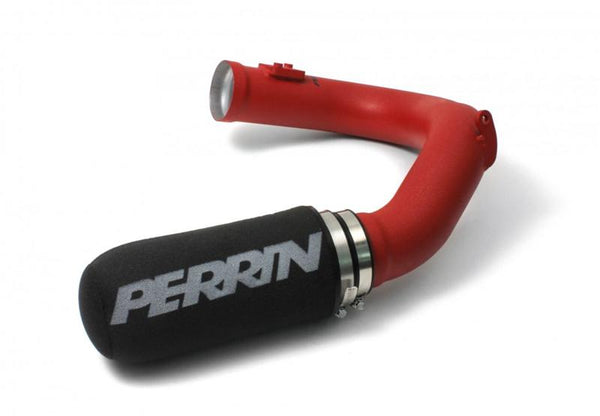 Perrin LGT / 08-11 WRX / 08-11 STI Red Intake Airbox Hose - PSP-INT-355RD for 2005-2009 Subaru Legacy - front view