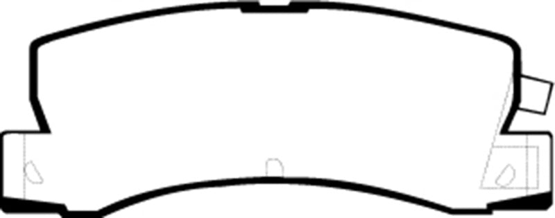 EBC 90-91 Lexus ES250 2.5 Ultimax2 Rear Brake Pads - UD325 for 1987-2001 Toyota Camry - front view