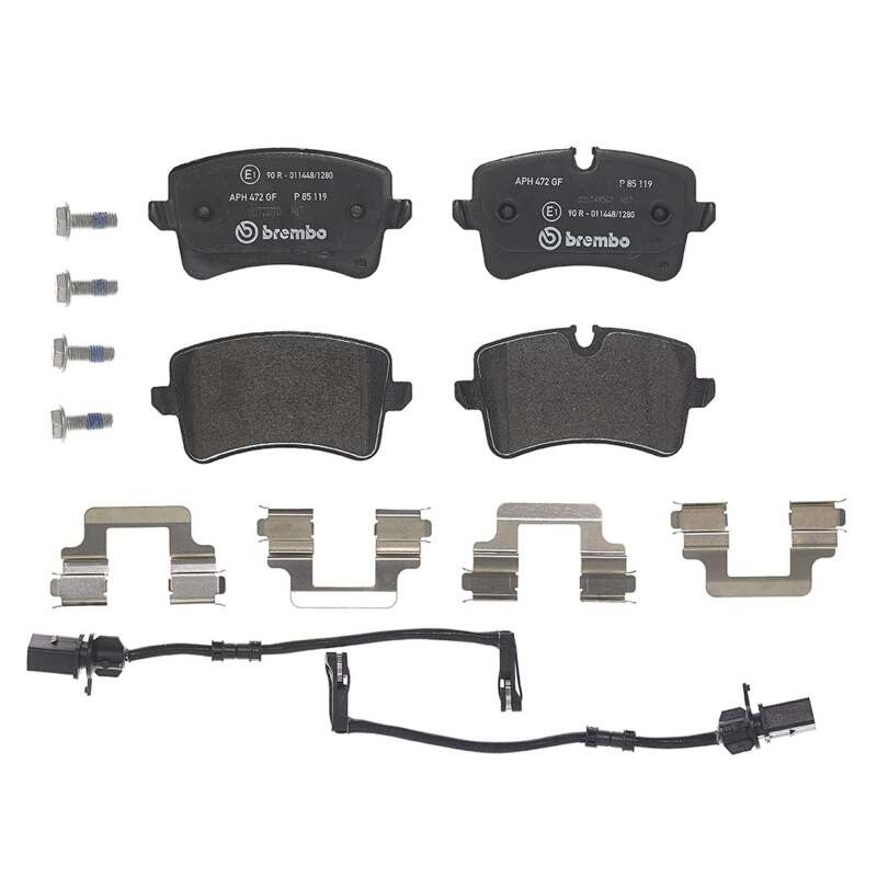 Brembo OE 12-18 Audi A6/A7/14-18 RS7/13-18 S6/S7/20-24 Porsche Macan Low-Met Brake Pad - Rear - P85119