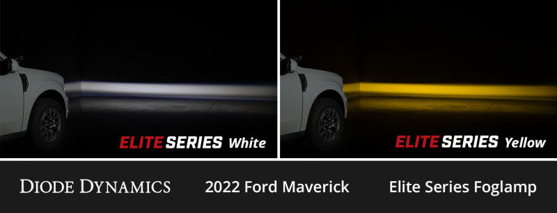 Diode Dynamics 2022+ Ford Maverick Elite Series Add-On LED Fog Light Kit Cool White - DD7768