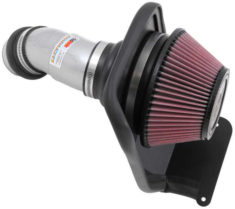 K&N 14-16 Kia Soul L4 2.0L Typhoon Cold Air Intake Aluminum Silver - 69-5313TS for 2014-2024 Kia Soul - front view