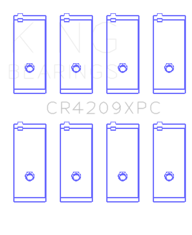 King Engine Bearings Toyota 3Sgte/16V 2.0L (Size +.026mm) Connecting Rod Bearing Set - CR4209XPC.026