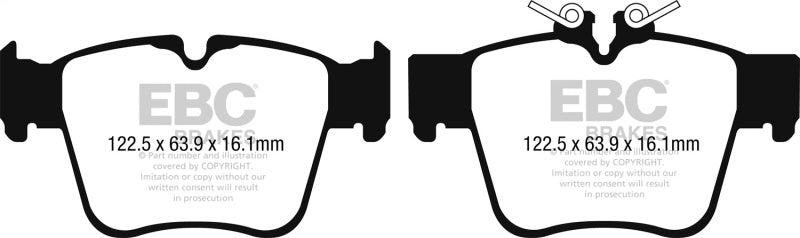 EBC 2015+ Mercedes-Benz C300 (W205) 2.0L Turbo AMG Sport Pkg Yellowstuff Rear Brake Pads - DP42270R