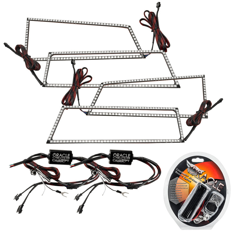Oracle Chevrolet Silverado 03-06 Square Halo Kit - ColorSHIFT SEE WARRANTY - 3959-330