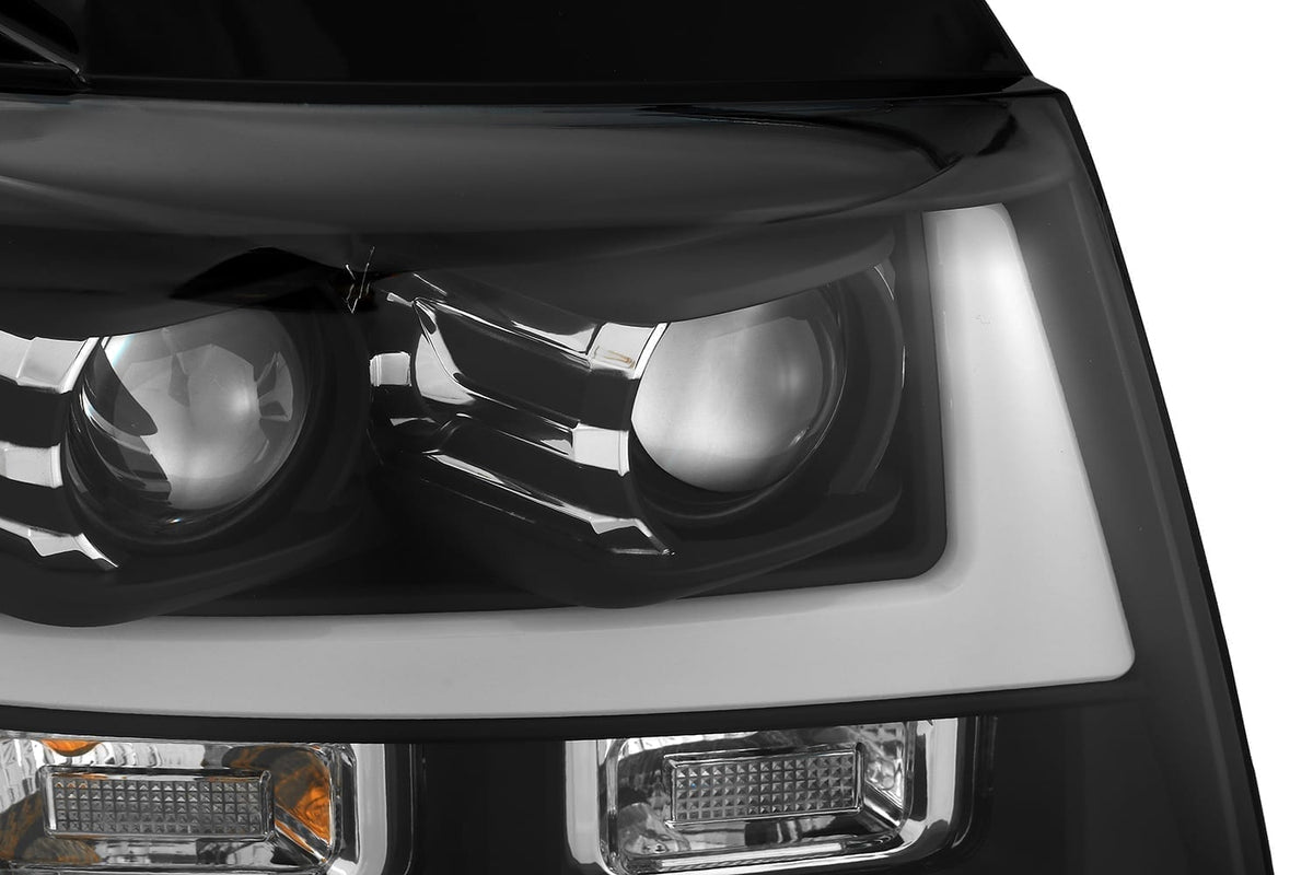 AlphaRex 07-14 Chevrolet Tahoe PRO-Series Proj Headlights Chrome w/Activ Light/Seq Signal/DRL - 880298 for 2007-2014 Chevrole
