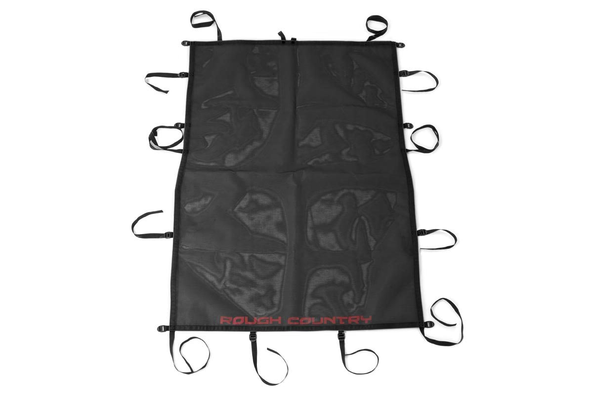 Rough Country - Mesh Bikini Top Plus - Black - Jeep Wrangler Unlimited 2WD/4WD (2007-2018) - 85110 for 2007-2017 Jeep Wrangle