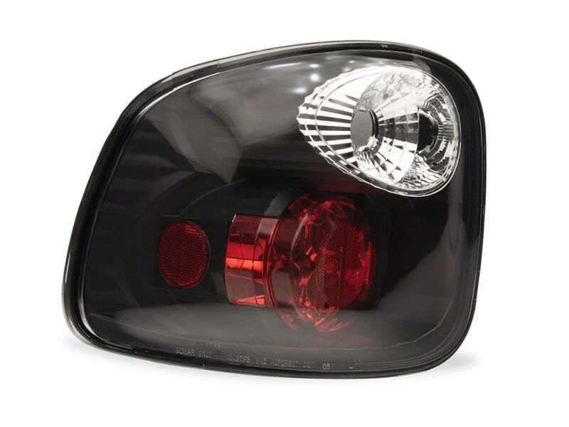Raxiom 97-00 Ford F-150 Flareside Axial Series Altezza Style Tail Lights- Black- Clear Lens - T598100 - close-up view