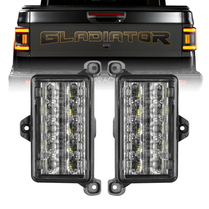 Oracle Lighting Jeep Gladiator JT Dual Reverse LED Flush Taillight - Amber/White SEE WARRANTY - 5915-JT-023