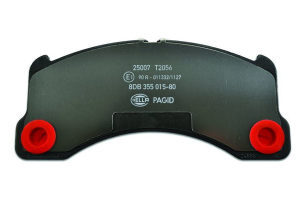 Hella 2012+ Porsche Cayenne 958 Front Brake Pad Set - 355015801 by Hella - front view