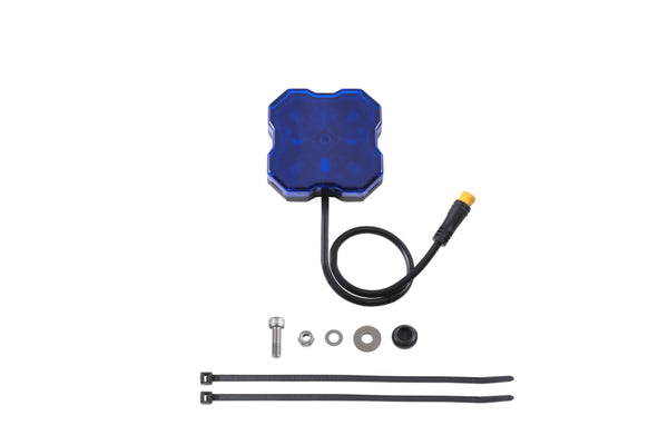 Diode Dynamics Stage Series Single Color LED Rock Light - Blue M8 (one) - DD7439 by Diode Dynamics - front view