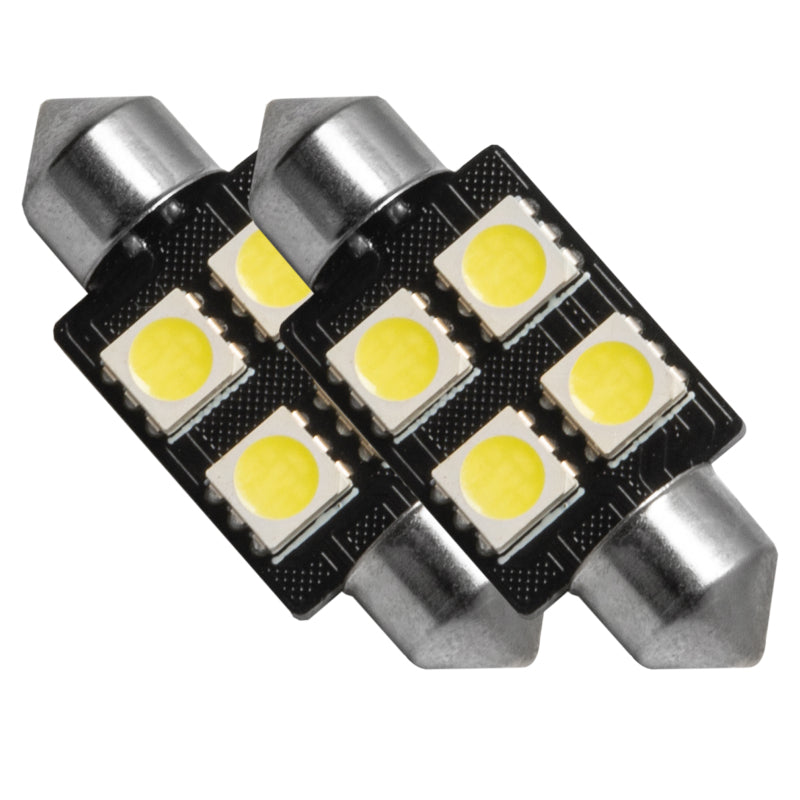 Oracle 37MM 4 LED 3-Chip Festoon Bulbs (Pair) - Cool White SEE WARRANTY - 5205-001