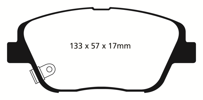 EBC 10-14 Hyundai Sonata 2.0 Turbo Redstuff Front Brake Pads - DP31864C