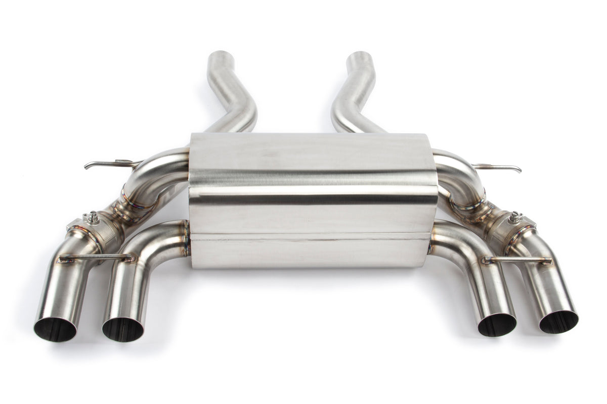 Dinan - Free Flow Axle-Back Exhaust & X-Pipe - 2019-2021 BMW M2C - D660-0082-BLK