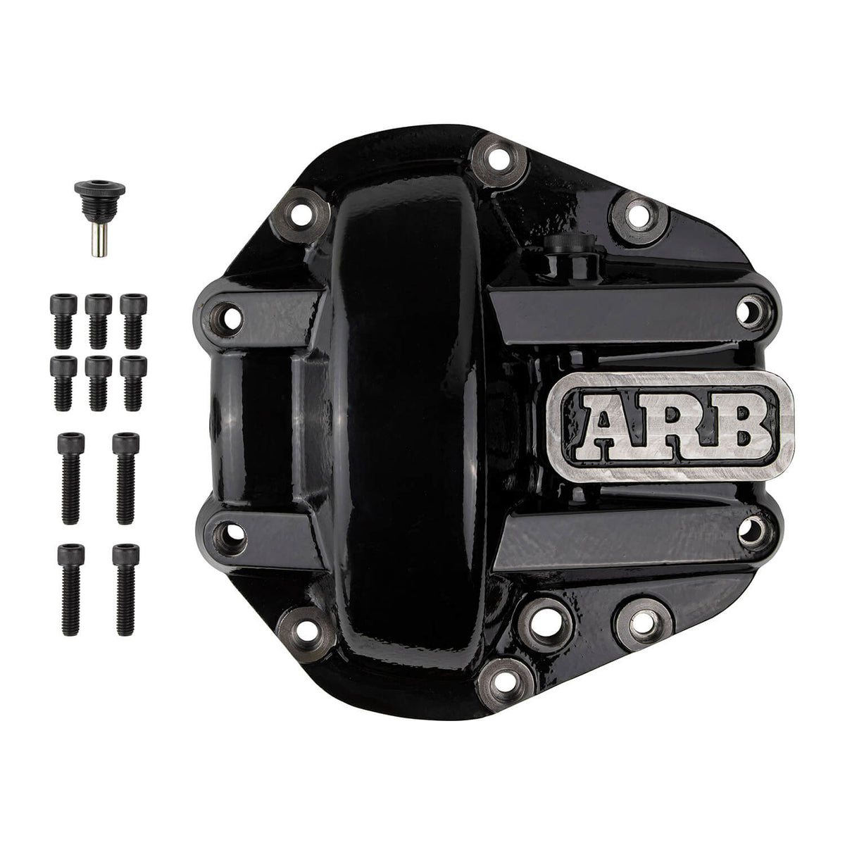 ARB Diff Cover D60/D50 Black - 0750001B for 1973-2020 Ford F 250 - front view