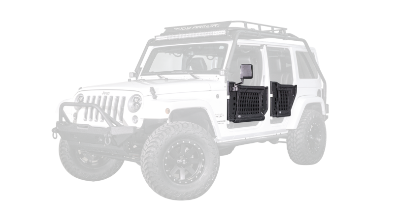 Body Armor 4x4 07-18 Jeep Wrangler Gen 3 Trail Doors Front Pair - JK-6139