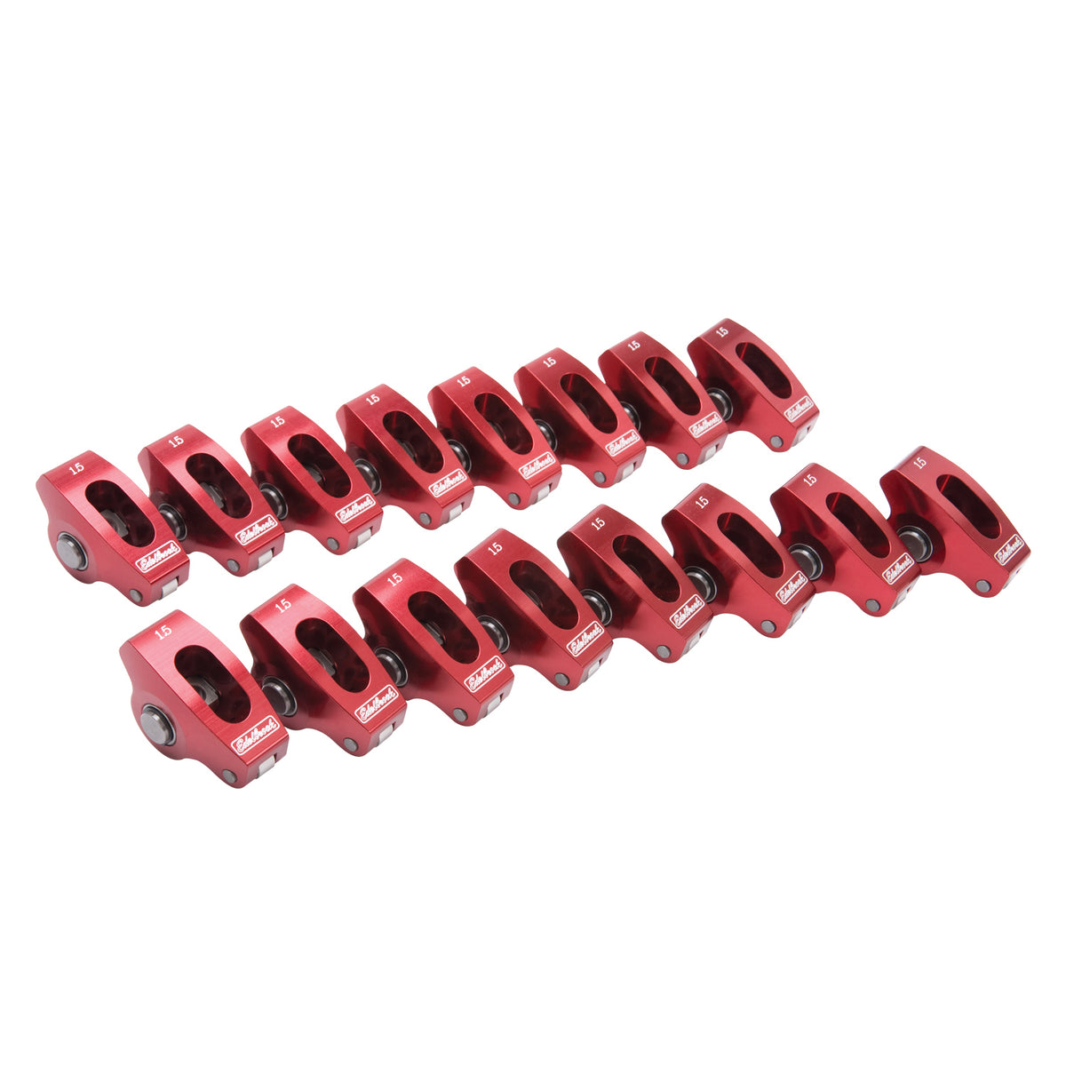 Edelbrock Roller Rocker Arm Wide Body SBC 1 5 1 (Set of 16) - 77760