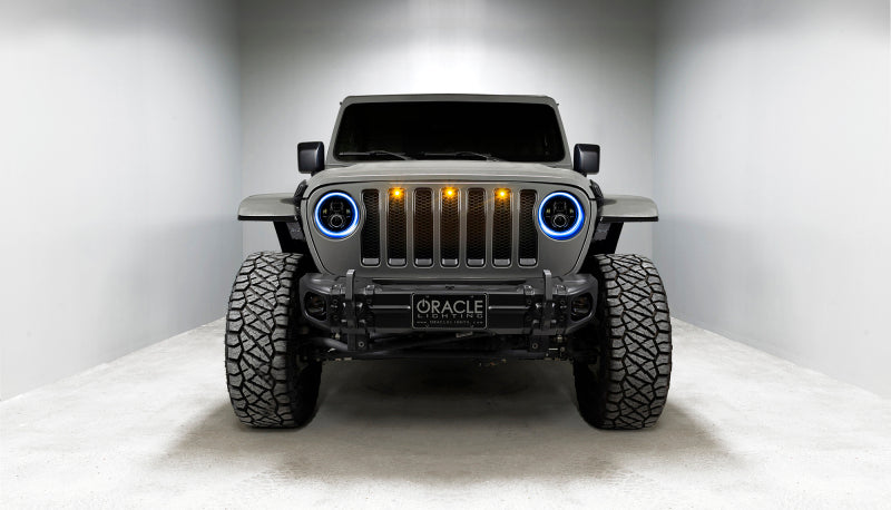 Oracle Jeep Wrangler JL/Gladiator JT 7in. High Powered LED Headlights (Pair) - Dynamic SEE WARRANTY - 5769J-332