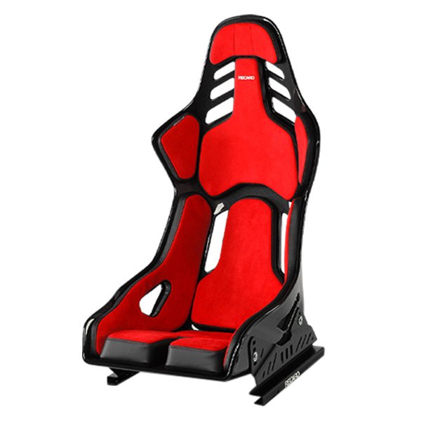 Recaro Podium CFK (CF/Kevlar) FIA/ABE Large/Left Hand Seat - Alcantara Red/Leather Blk