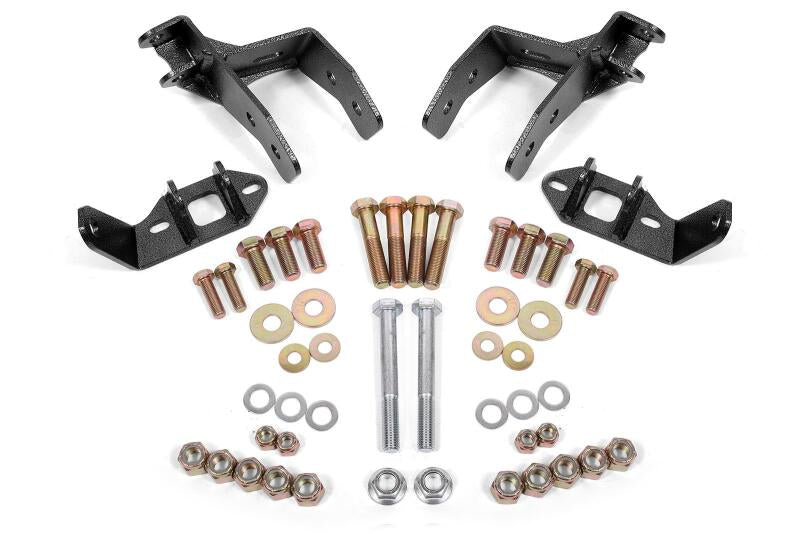 BMR 78-87 G-Body Coilover Conversion Kit Rear Non-adj Shock Mount w/o CAB - Black Hammertone - CCK461H by BMR Suspension