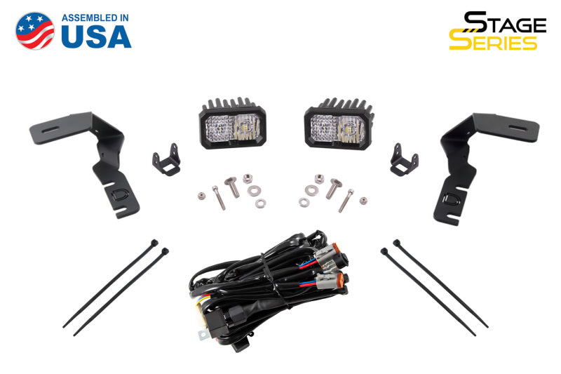 Diode Dynamics 19-21 Ford Ranger Sport SS3 LED Ditch Light Kit - White Combo - DD6583