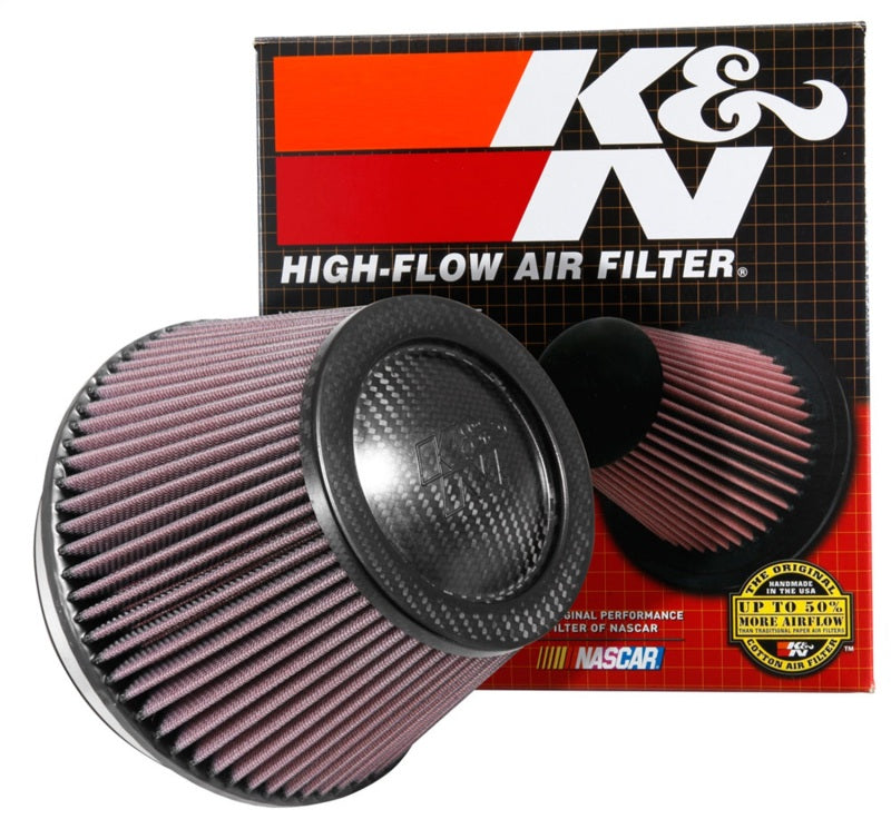 K&amp;N Universal CarbonFiber Filter 6in Flange / 7-1/2in OD-B / 5-1/8in OD-T / 5in H - RP-2960