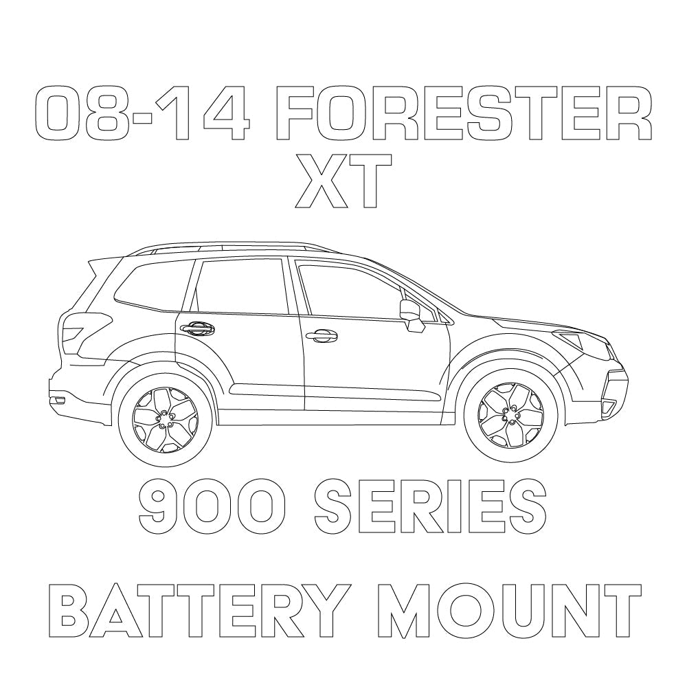 Mele Design - 2008-2014 Subaru Forester XT 900 Series Battery Mount by Mele Design - angle view