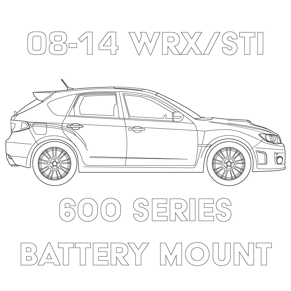 Mele Design - 2008-2014 Subaru WRX/STI 600 Series Battery Mount for 2008-2014 Subaru WRX STI - detail view