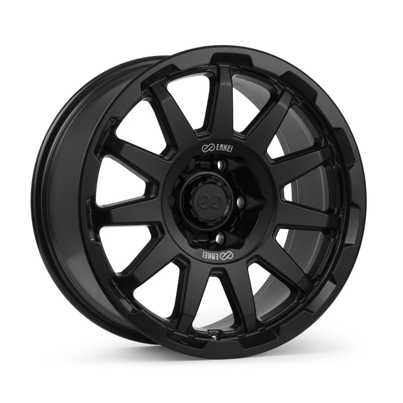 Enkei Trail-Cross 18x9in / 6x139.7 BP / -12mm Offset / 106.1mm Bore - Matte Black Wheel - 551-890-84N12BK