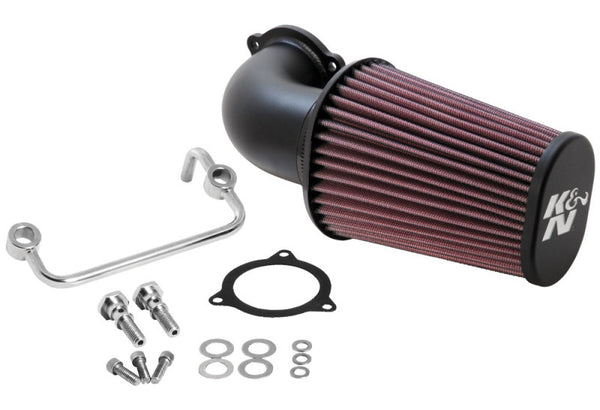 K&N 08-10 Harley Davidson Touring Models Performance Intake Kit - 57-1122 for 2008-2016 Harley-Davidson FLHR Road King - fron