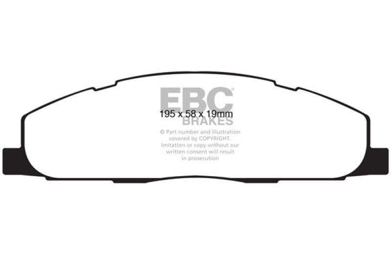 EBC 09-11 Dodge Ram 2500 Pick-up 5.7 2WD/4WD Extra Duty Rear Brake Pads - ED91848