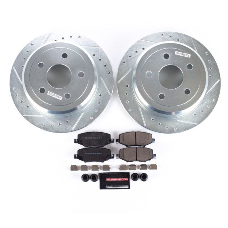 Power Stop 07-17 Jeep Wrangler Rear Z23 Evolution Sport Brake Kit - K3090