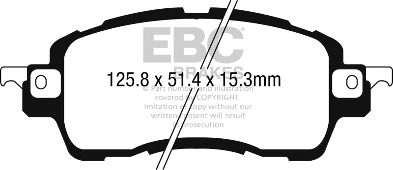 EBC 2016+ Toyota Yaris iA Greenstuff Front Brake Pads - DP22275