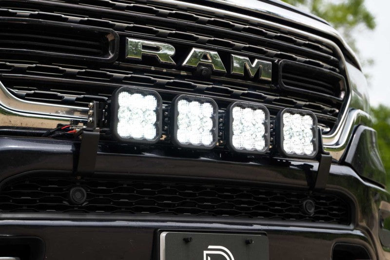 Diode Dynamics SS5 Grille CrossLink Lightbar Kit for 2019-Present Ram - Pro White Combo - DD7610