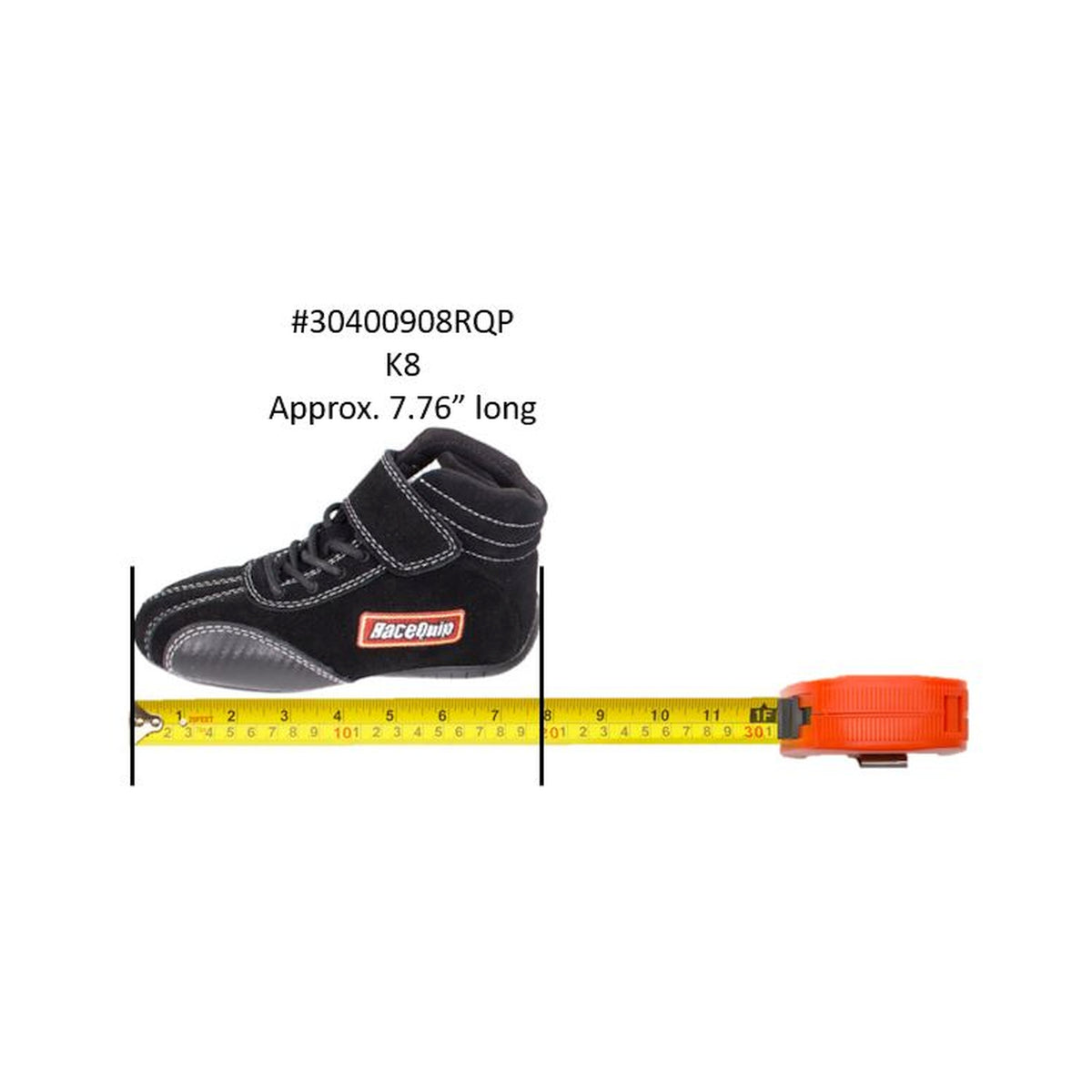 RaceQuip Euro Carbon-L SFI Shoe Kids 8