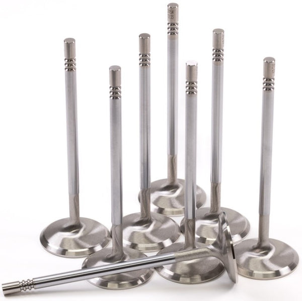 GSC P-D Ford Mustang 5.0L Coyote Gen 1/2 37.27mm Head (STD) Chrome Polished Intake Valve - Set of 8 - 2152-8 by GSC Power Div