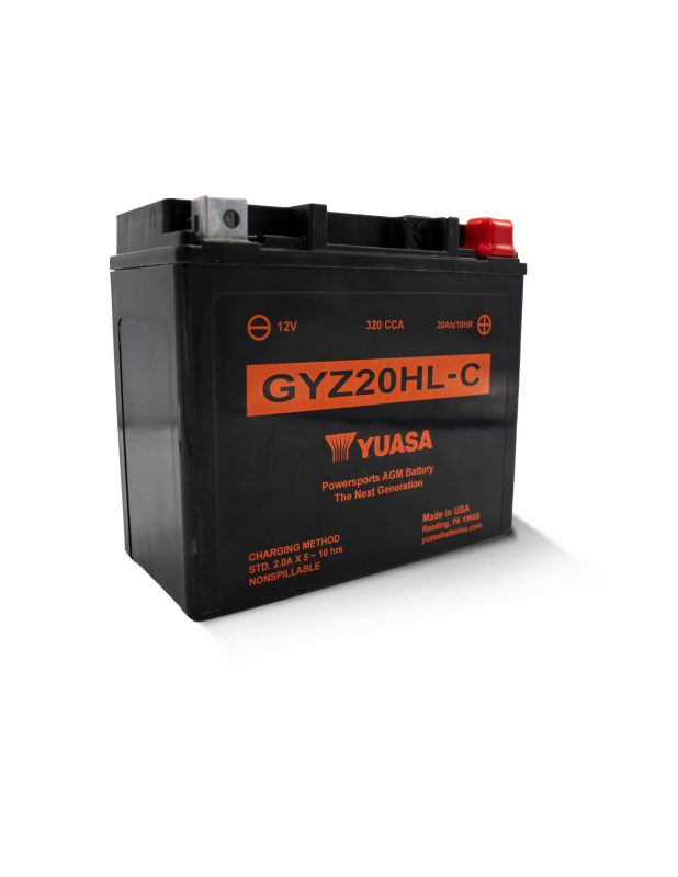 Yuasa GYZ20HLC High Performance Maintenance Free AGM 12 Volt Battery - YUAM720GHC