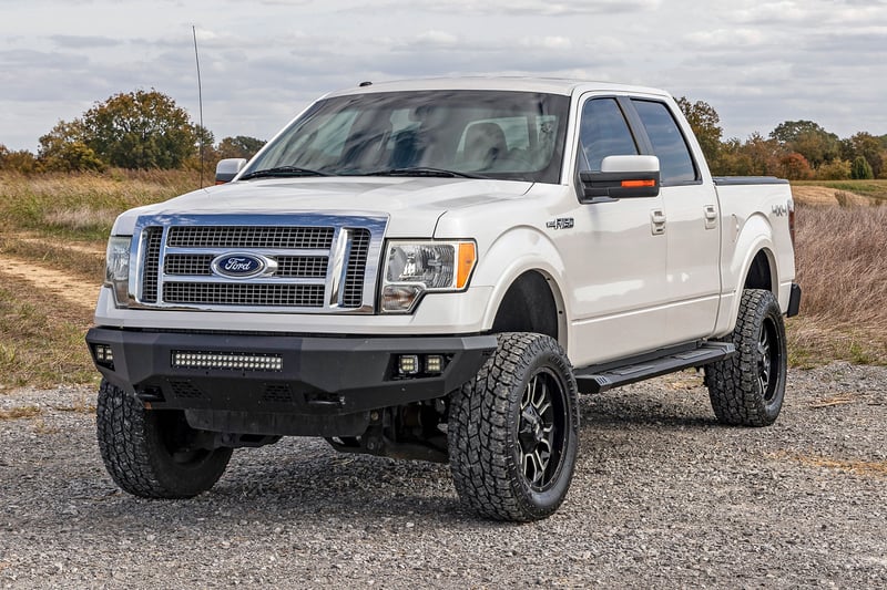 Rough Country - HD2 Aluminum Running Boards - Super Crew Cab - Ford F-150 2WD/4WD (2009-2014) - SRB091491A