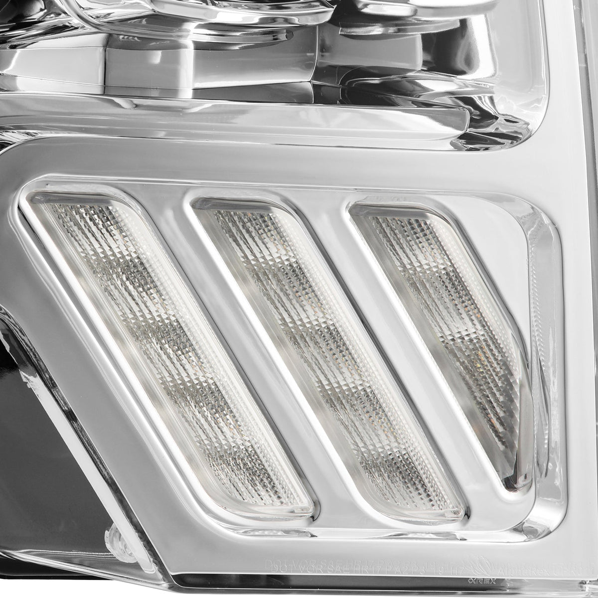 AlphaRex 09-14 Ford F-150 LUXX LED Proj Headlights Plank Style Chrome w/Activ Light/Seq Signal/DRL - 880091 for 2009-2014 For