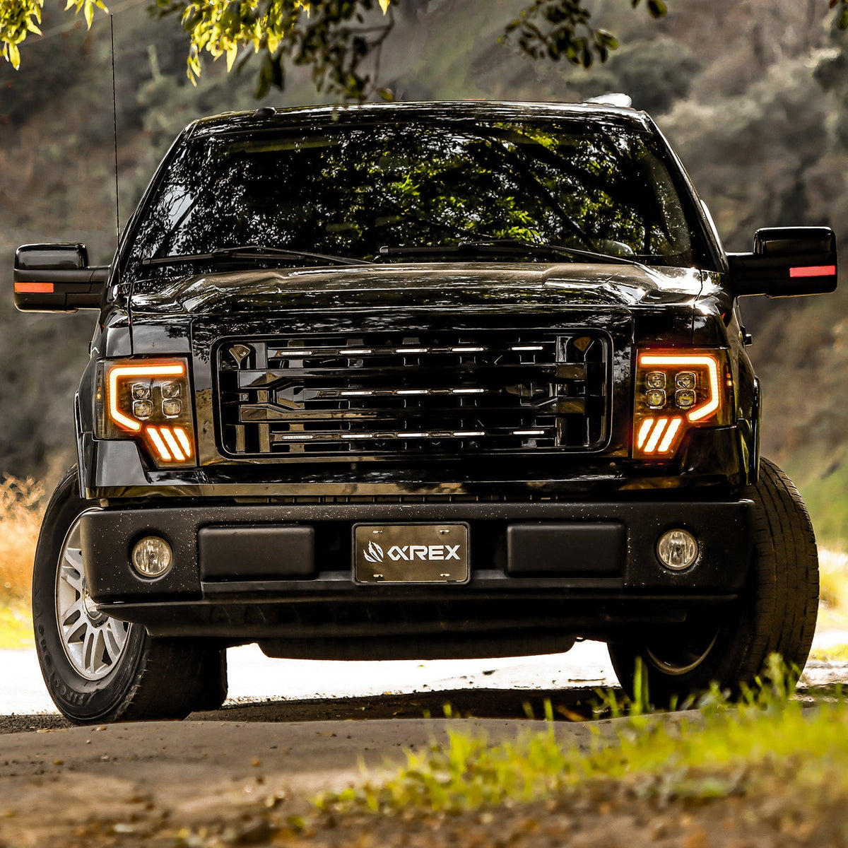 AlphaRex 09-14 Ford F150 NOVA-Series LED Prj. Headlights Black w/Activ Light & SeqSig /SB DBL - 880095 for 2009-2014 Ford F 1