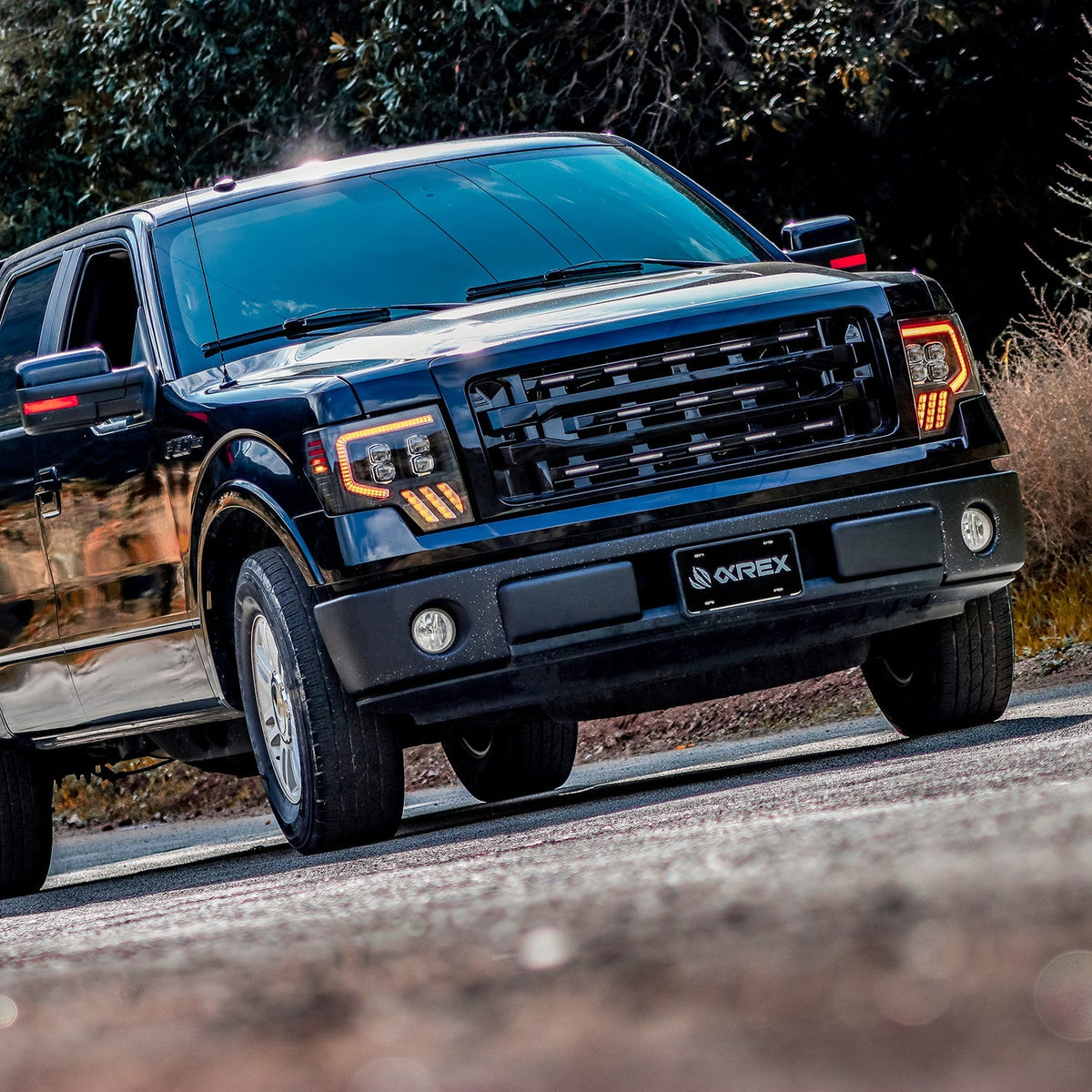 AlphaRex 09-14 Ford F150 NOVA-Series LED Prj. Headlights Black w/Activ Light & SeqSig /SB DBL - 880095 for 2009-2014 Ford F 1