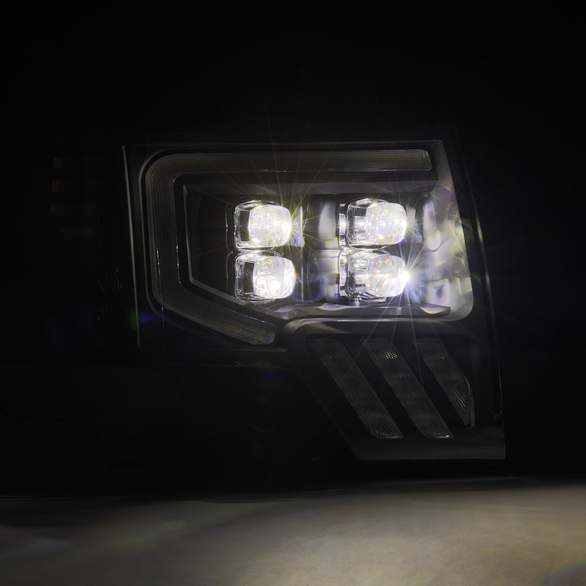 AlphaRex 09-14 Ford F150 NOVA-Series LED Prj. Headlights Black w/Activ Light & SeqSig /SB DBL - 880095 for 2009-2014 Ford F 1
