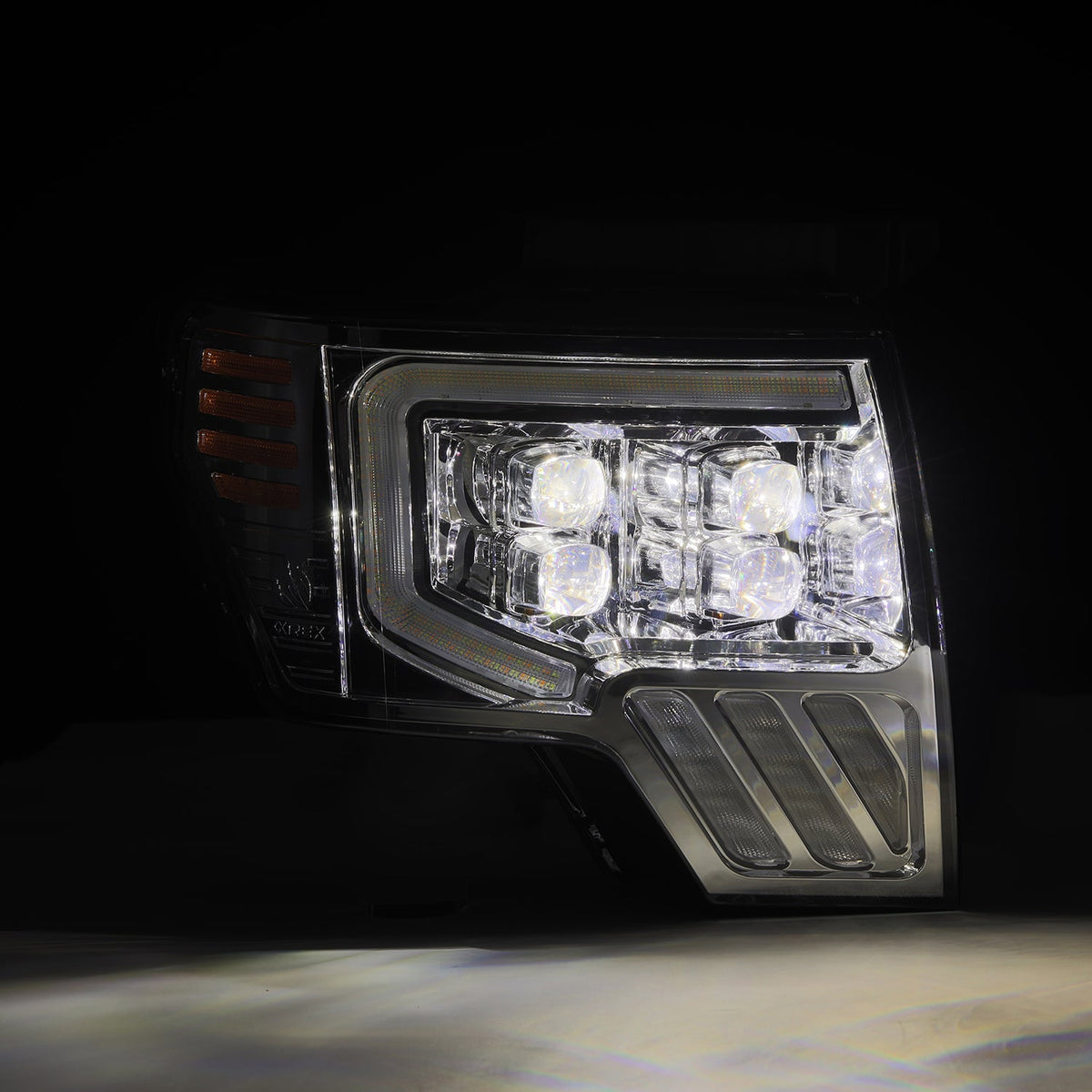 AlphaRex 09-14 Ford F150 NOVA-Series LED Prj. Headlights Chrome w/Activ Light & SeqSig /SB DBL - 880094 for 2009-2014 Ford F 