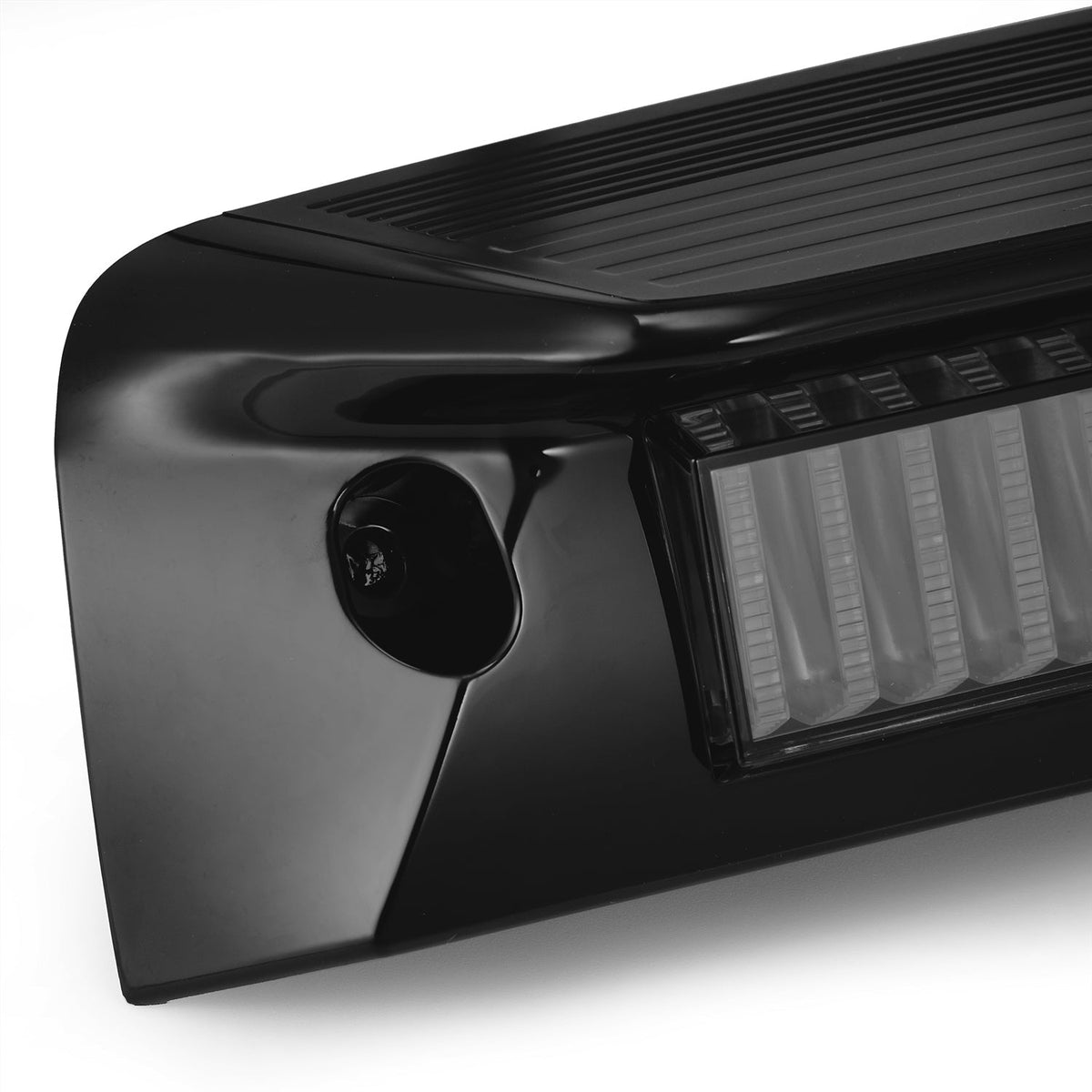AlphaRex 09-18 Dodge Ram NOVA-Series 3rd Brake Light - Black - 220083 for 2009-2010 Dodge Ram 1500 - rear view