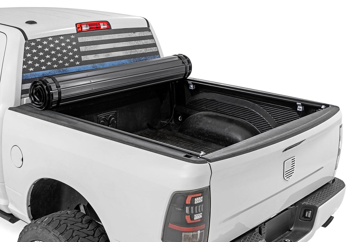 Rough Country - Hard Roll Up Bed Cover - 5'7" Bed - Ram 1500 (10-18)/2500 (10-25) - 50319550 by Rough Country - angle view