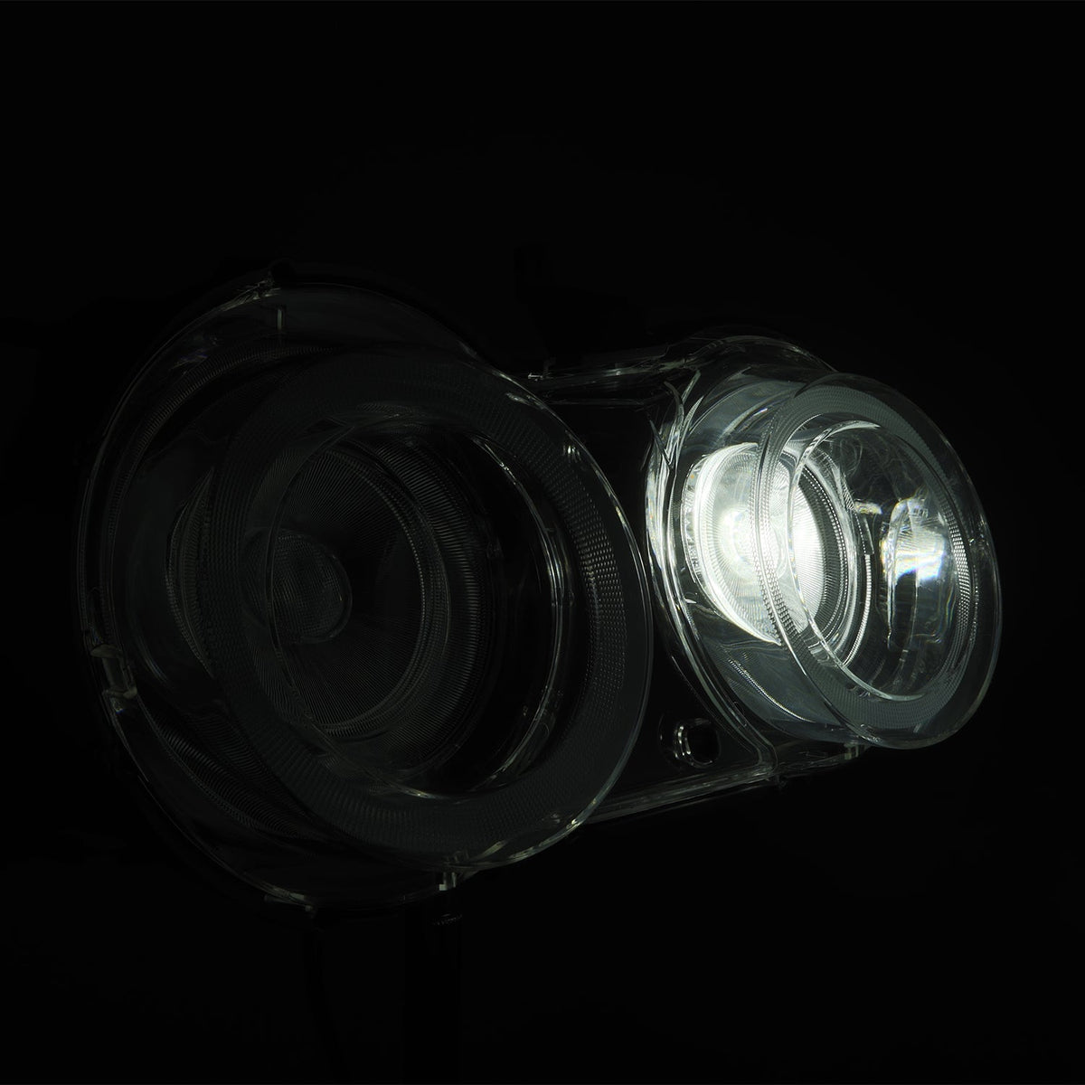 Alpharex 09-25 Nissan GT-R Nova-Series LED Tail Lights - Clear - 692004 for 2009-2025 Nissan GT R - installed view