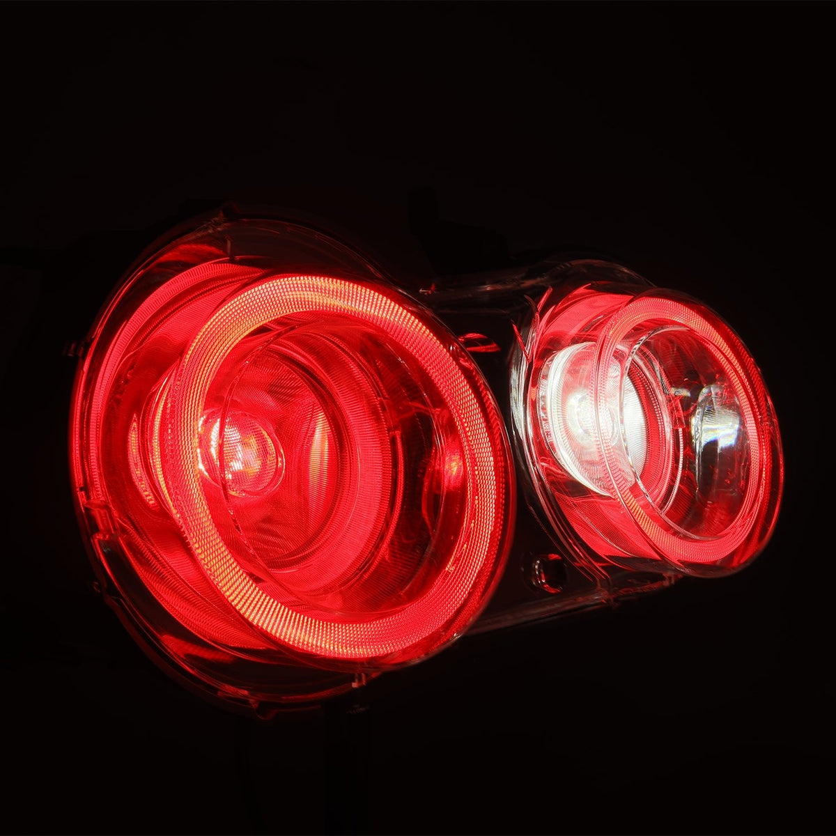 Alpharex 09-25 Nissan GT-R Nova-Series LED Tail Lights - Clear - 692004 for 2009-2025 Nissan GT R - close-up
