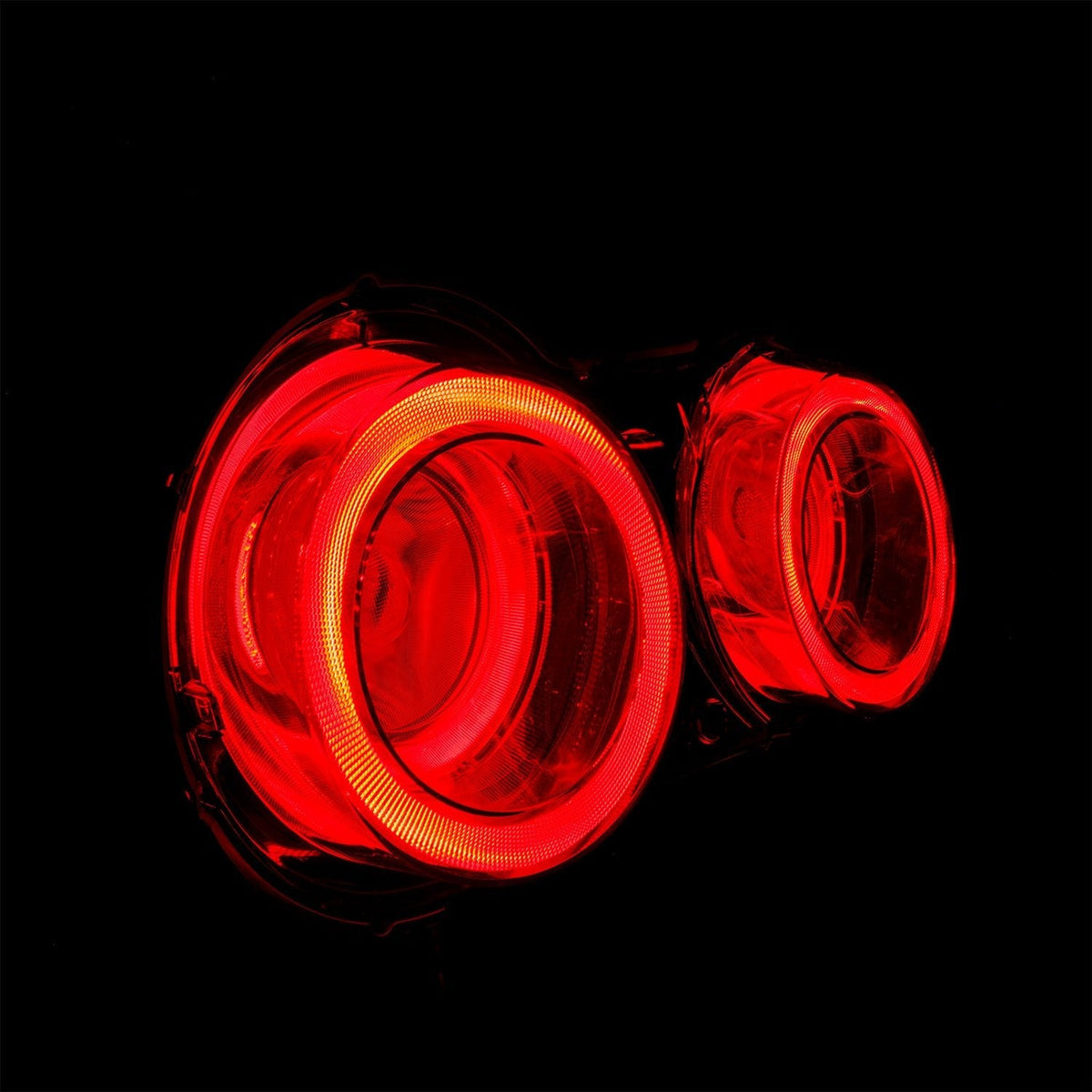 Alpharex 09-25 Nissan GT-R Nova-Series LED Tail Lights - Red Clear - 692001 for 2009-2025 Nissan GT R - angle view
