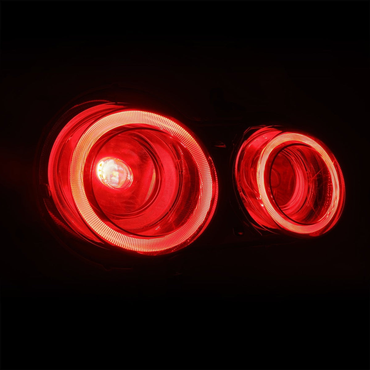 Alpharex 09-25 Nissan GT-R Nova-Series LED Tail Lights - Smoke - 692002 for 2009-2025 Nissan GT R - angle view