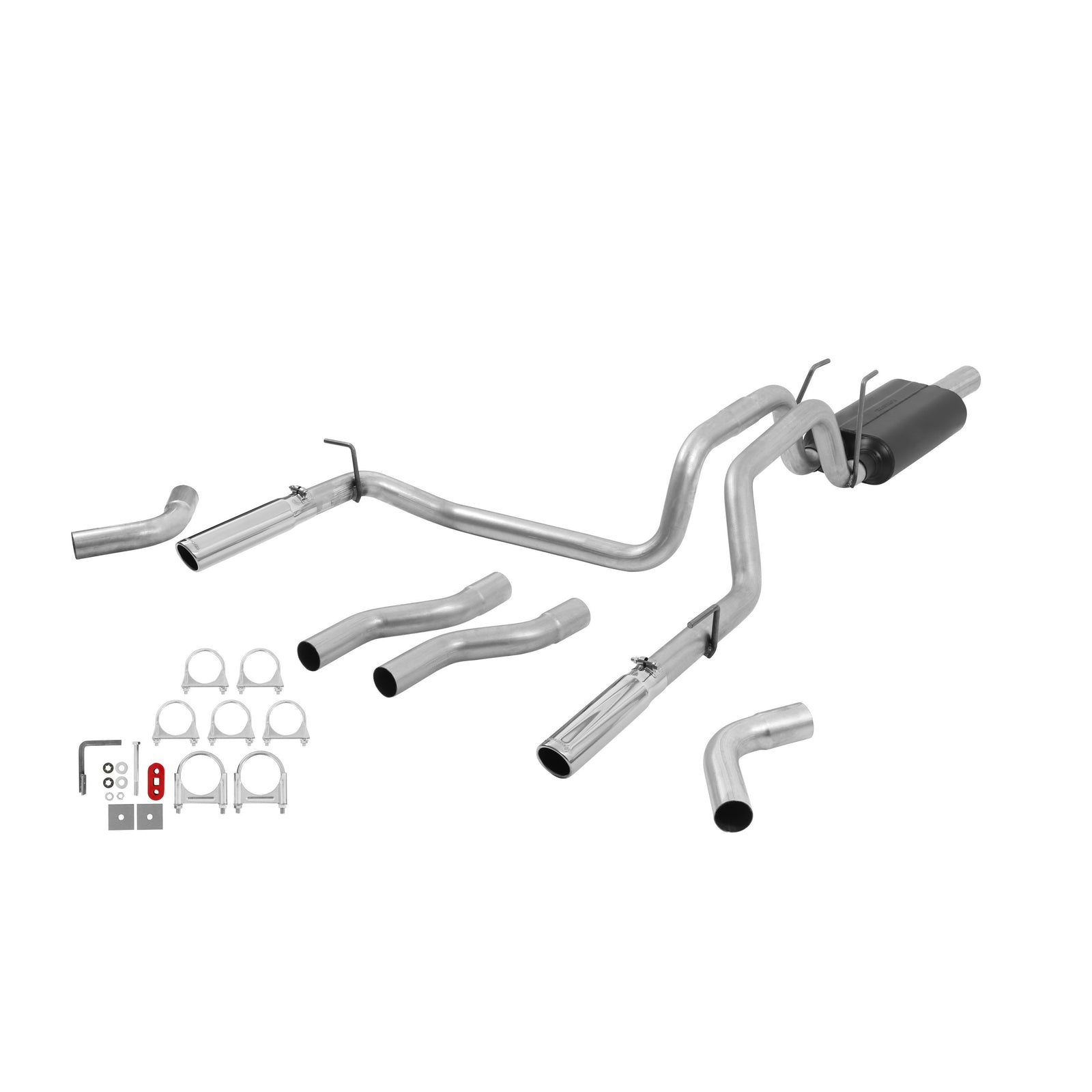 Flowmaster American Thunder Cat-Back Exhaust System - 2006-2008 Dodge Ram 1500 - 4.7L - Aluminized - 17424 - 1